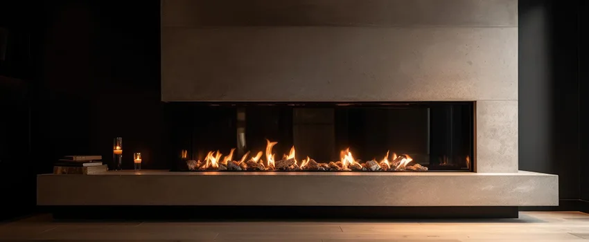 Gas Fireplace Ember Bed Design Services in Ashburn, Virginia