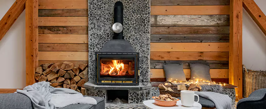 Thelin Hearth Products Direct Vent Gas Stove Fireplace Inspection in Ashburn, Virginia